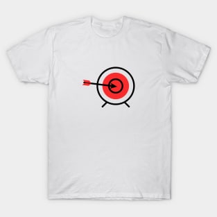 red black target archery design T-Shirt